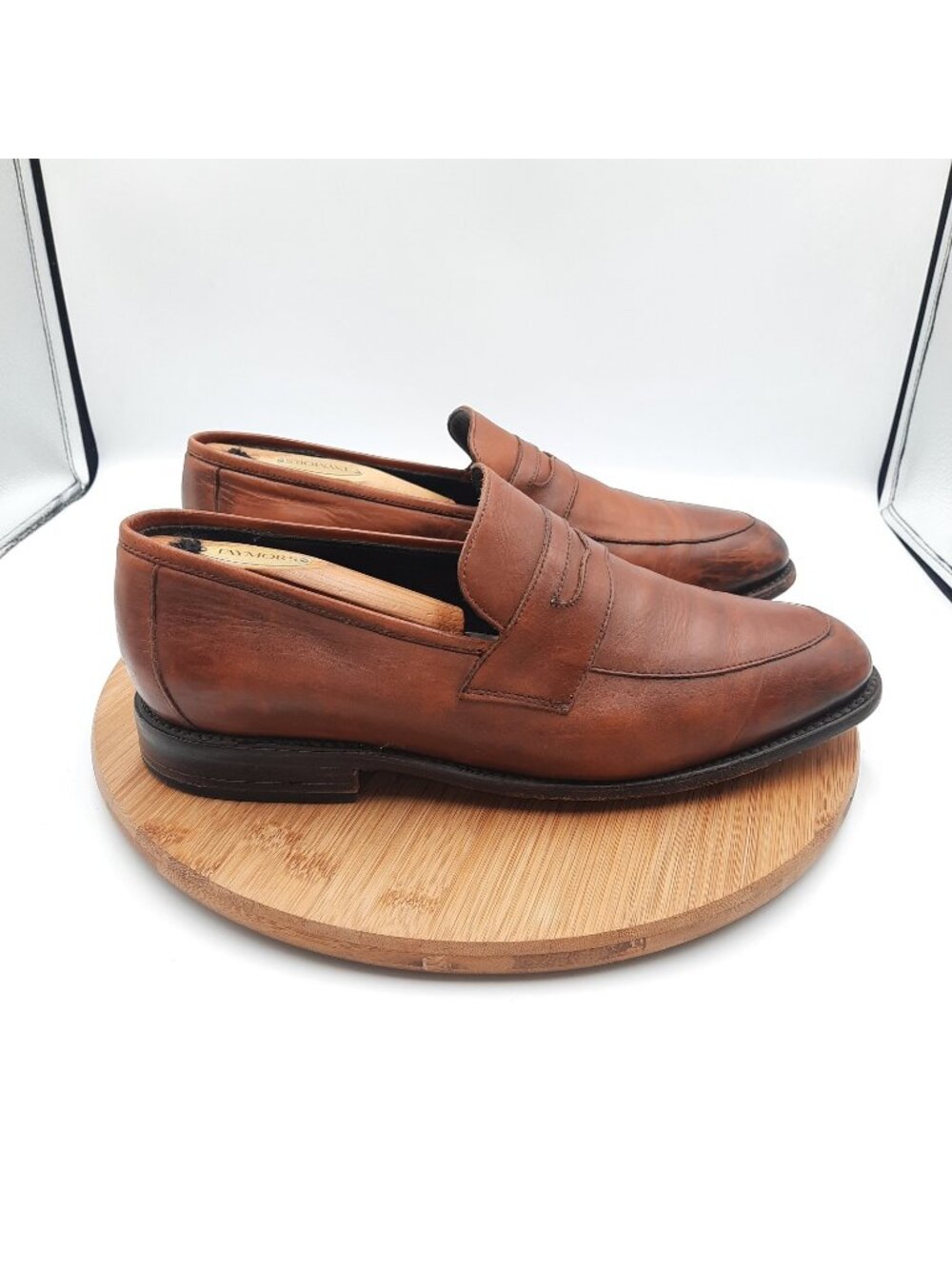 Thursday Boot Company Lincoln Mens 10.5 Mahogany Brown Leather Penny Loafers